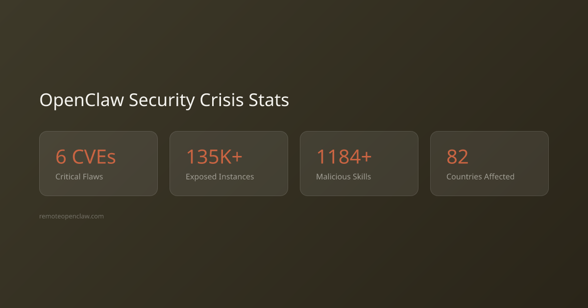 OpenClaw security crisis key statistics