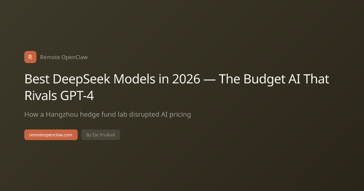 Best DeepSeek Models in 2026 — The Budget AI That Rivals GPT-4